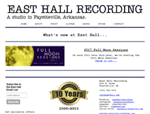 Tablet Screenshot of easthall.com